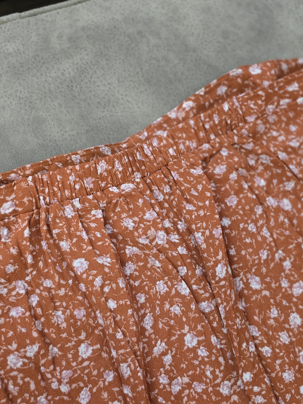wild fable Rust Floral Button-Front Maxi Skirt - Picture 4 of 4